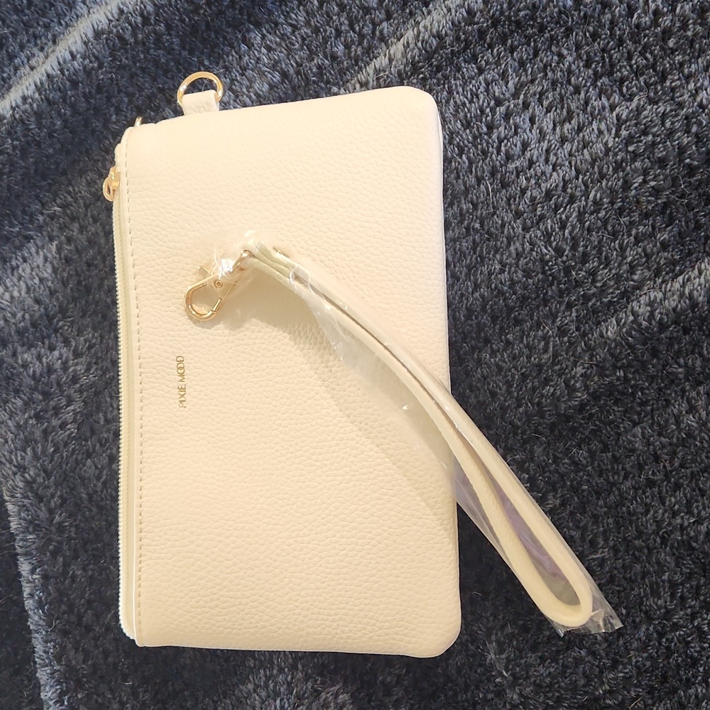 PIXIE MOOD Paris Double Zip Wristlet Clutch